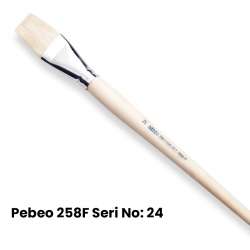 Pebeo - Pebeo 258F Seri Düz Kesik Uçlu Fırca No 24