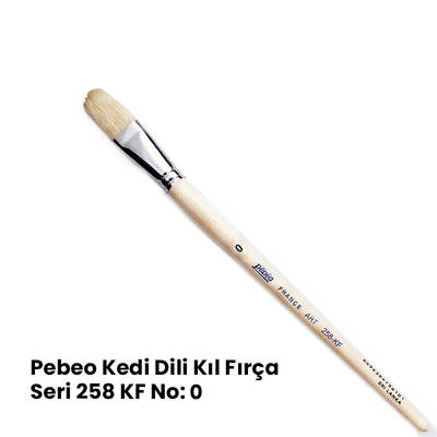 Pebeo 258KF Seri Kedi Dili Fırça No 0