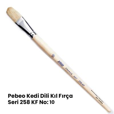 Pebeo 258KF Seri Kedi Dili Fırça No 10
