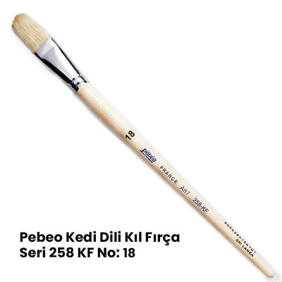Pebeo 258KF Seri Kedi Dili Fırça No 18