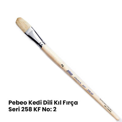 Pebeo 258KF Seri Kedi Dili Fırça No 2
