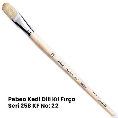 Pebeo 258KF Seri Kedi Dili Fırça No 22