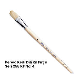 Pebeo - Pebeo 258KF Seri Kedi Dili Fırça No 4