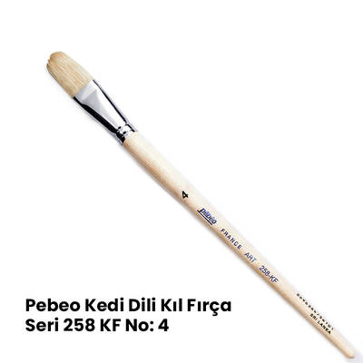 Pebeo 258KF Seri Kedi Dili Fırça No 4