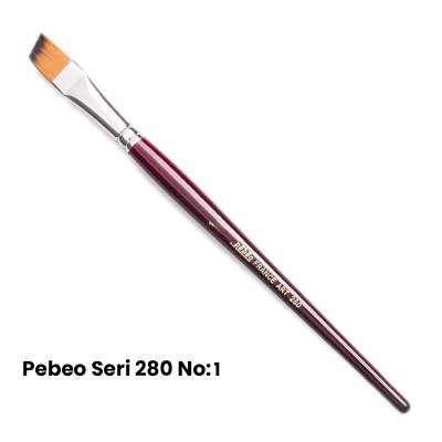 Pebeo 280 Seri Yan Kesik Uçlu Fırça No 1