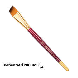 Pebeo - Pebeo 280 Seri Yan Kesik Uçlu Fırça No 3/4