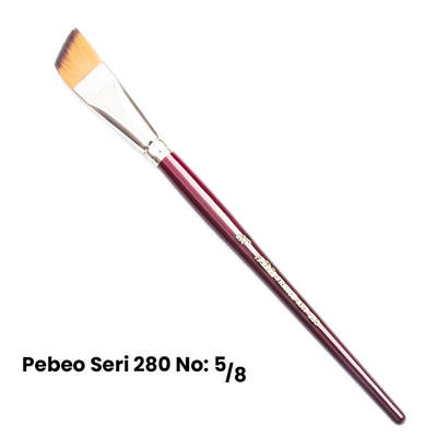 Pebeo 280 Seri Yan Kesik Uçlu Fırça No 5/8