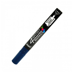 Pebeo - Pebeo 4Artist Oil Marker 4mm Yuvarlak Uç Deep Blue