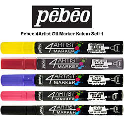 Pebeo 4Artist Oil Marker Kalem Seti 1 5li