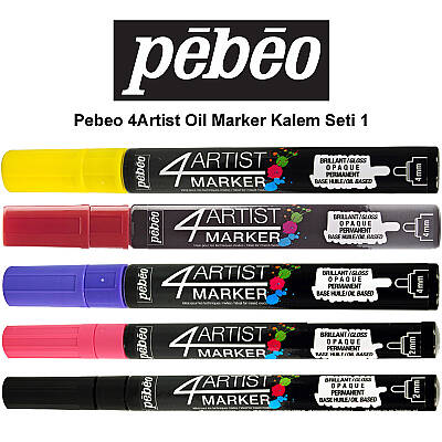 Pebeo 4Artist Oil Marker Kalem Seti 1 5li - 1