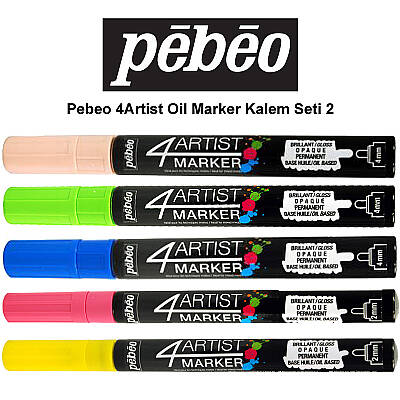 Pebeo 4Artist Oil Marker Kalem Seti 2 5li - 1