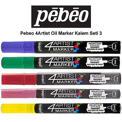 Pebeo 4Artist Oil Marker Kalem Seti 3 5li - 1