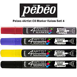 Pebeo 4Artist Oil Marker Kalem Seti 4 4lü