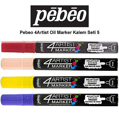 Pebeo 4Artist Oil Marker Kalem Seti 5 4lü - 1