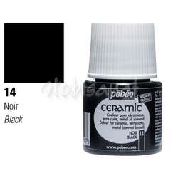 Pebeo - Pebeo Seramik Boyası 14 Black 45ml