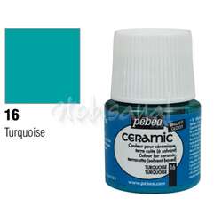 Pebeo - Pebeo Seramik Boyası 16 Turquoise 45ml