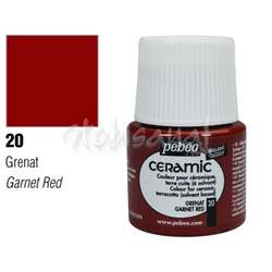 Pebeo - Pebeo Seramik Boyası 20 Garnet Red 45ml