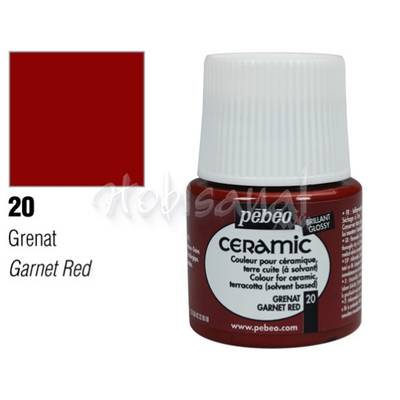 Pebeo Seramik Boyası 20 Garnet Red 45ml