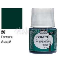 Pebeo - Pebeo Seramik Boyası 26 Emerald 45ml