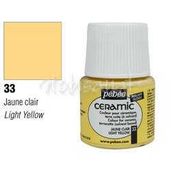 Pebeo - Pebeo Seramik Boyası 33 Light Yellow 45ml