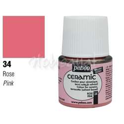 Pebeo - Pebeo Seramik Boyası 34 Pink 45ml