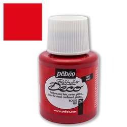 Pebeo - Pebeo Deco Su Bazlı Akrilik Ahşap Boyası 110ml 24 Red