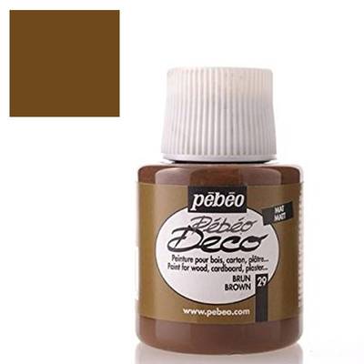 Pebeo Deco Su Bazlı Akrilik Ahşap Boyası 110ml 29 Brown