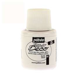 Pebeo - Pebeo Deco Su Bazlı Akrilik Ahşap Boyası 110ml 41 White