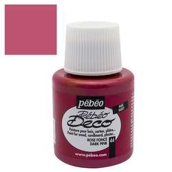 Pebeo - Pebeo Deco Su Bazlı Akrilik Ahşap Boyası 110ml 44 Dark Rose