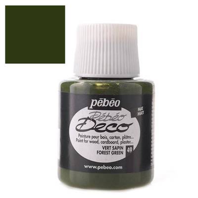 Pebeo Deco Su Bazlı Akrilik Ahşap Boyası 110ml 49 Forest Green