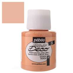 Pebeo - Pebeo Deco Su Bazlı Akrilik Ahşap Boyası 110ml 50 Salmon