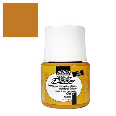 Pebeo Deco Su Bazlı Akrilik Ahşap Boyası 110ml 51 Red Ochre