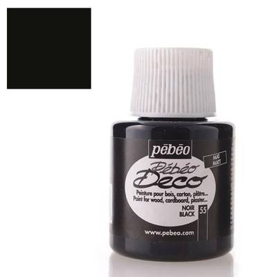 Pebeo Deco Su Bazlı Akrilik Ahşap Boyası 110ml 55 Black