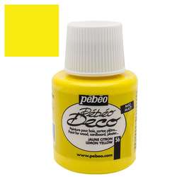 Pebeo - Pebeo Deco Su Bazlı Akrilik Ahşap Boyası 110ml 56 Lemon Yellow