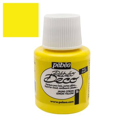 Pebeo Deco Su Bazlı Akrilik Ahşap Boyası 110ml 56 Lemon Yellow