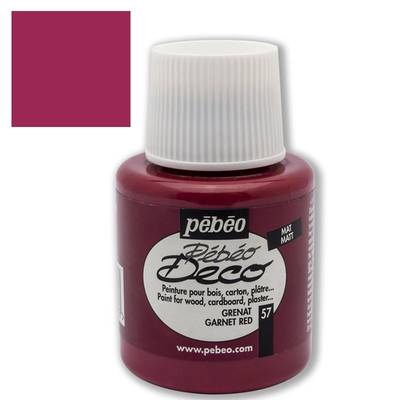 Pebeo Deco Su Bazlı Akrilik Ahşap Boyası 110ml 57 Garnet Red