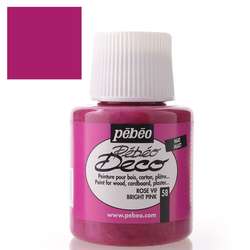 Pebeo - Pebeo Deco Su Bazlı Akrilik Ahşap Boyası 110ml 58 Bright Pink