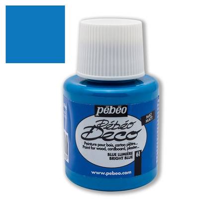 Pebeo Deco Su Bazlı Akrilik Ahşap Boyası 110ml 61 Light Blue
