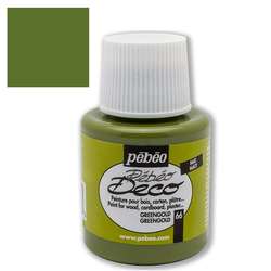 Pebeo - Pebeo Deco Su Bazlı Akrilik Ahşap Boyası 110ml 66 Green Gold