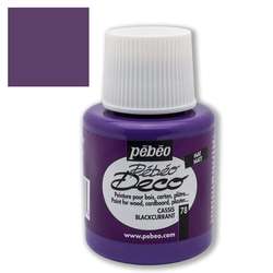 Pebeo - Pebeo Deco Su Bazlı Akrilik Ahşap Boyası 110ml 78 Cassis