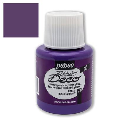 Pebeo Deco Su Bazlı Akrilik Ahşap Boyası 110ml 78 Cassis