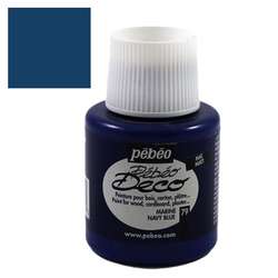 Pebeo - Pebeo Deco Su Bazlı Akrilik Ahşap Boyası 110ml 79 Navy Blue