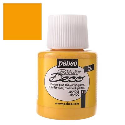 Pebeo Deco Su Bazlı Akrilik Ahşap Boyası 110ml 81 Mango Yellow