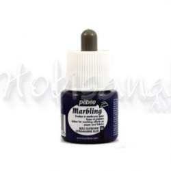 Pebeo - Pebeo Marbling (Ebru Boyası) 04 Ultramarine Blue 45ml