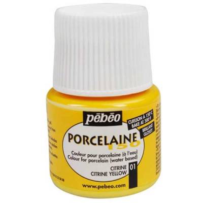 Pebeo Porcelaine 150 Fırınlanabilir Boya 01 Citrine Yellow