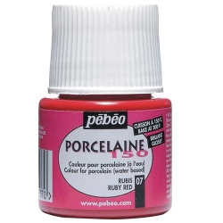 Pebeo - Pebeo Porcelaine 150 Fırınlanabilir Porselen Boyası 07 Ruby Red