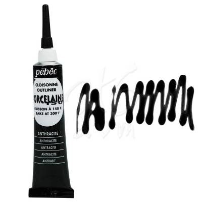 Pebeo Porcelaine 150 Fırınlanabilir Kontür 20ml 06 Anthracite