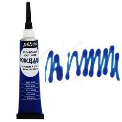 Pebeo - Pebeo Porcelaine 150 Fırınlanabilir Kontür 20ml 04 Ming Blue