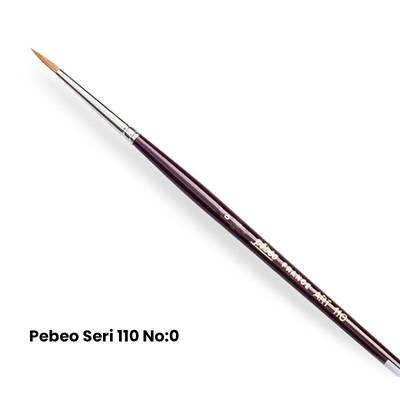Pebeo 110 Seri Samur Sulu Boya Fırçası No 0