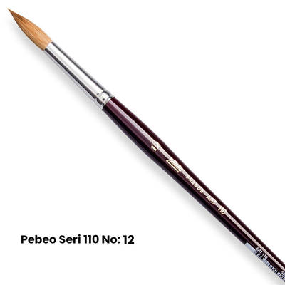 Pebeo 110 Seri Samur Sulu Boya Fırçası No 12